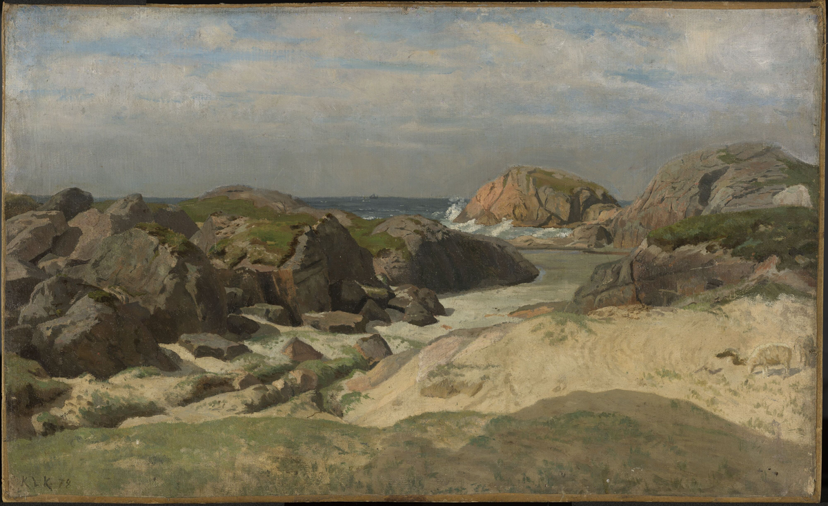 Studie fra Ogna på Jæren [Maleri]