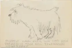 Ved peisen [Tegning]