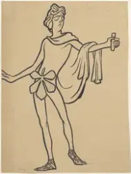 Nasjonal ornamentikk I. Kastanjeblad [Tegning]