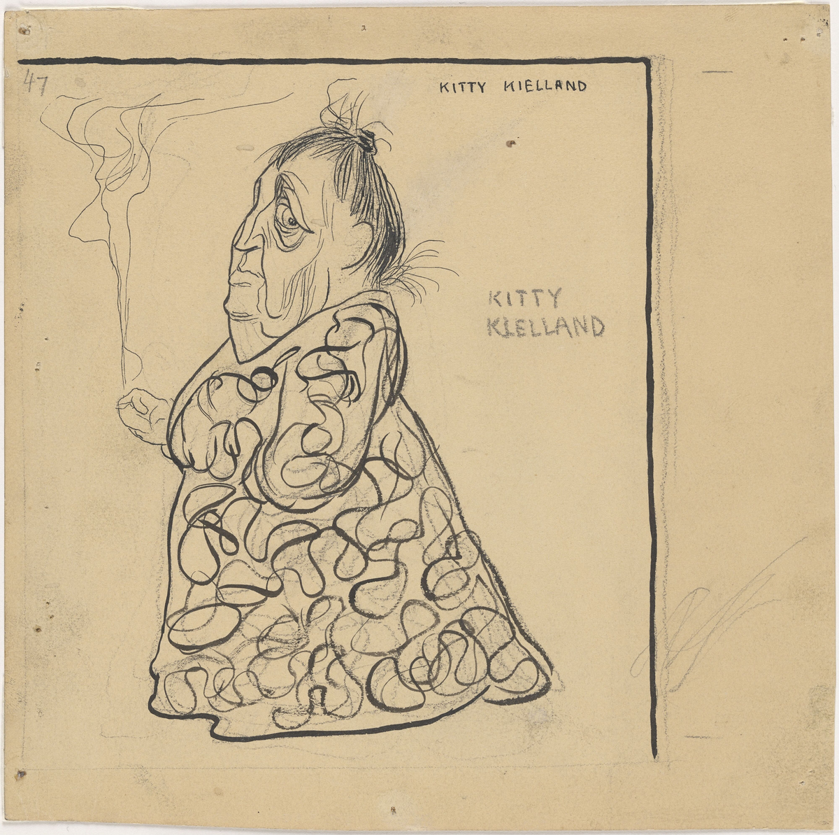 Kitty Kielland [Tegning]
