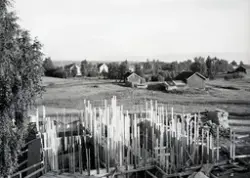 Hamar, Rollsløkka, forskaling til enebolig under oppføring, 