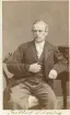 Porträtt av grosshandlaren Johan Frithiof Schöning (enligt text på framsida och baksida).