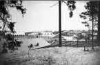 Svea ingenjörkår, Ing 1. Frösundavik. Utsikt från Hagaparken över kasernetablissemanget.