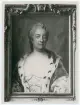 Porträtt på Eva Ekeblad född De la Gardie. Född 10 juli år 1724 och död 15 maj år 1786 gift 26 januari år 1741 med Greve Claes Ekeblad ägare till Stola Herrgård i Skaraborg.