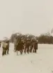 Artilleriofficerare från Upplands artilleriregemente A 5 på fält, ca 1900.