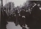 Kungabesöket i Boden 45 juli 1916, vid Södermanlands regementes I 10:s förläggning.