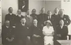 Gruppfoto vid överlämnandet av Vasakanonen i Riga, 1935.