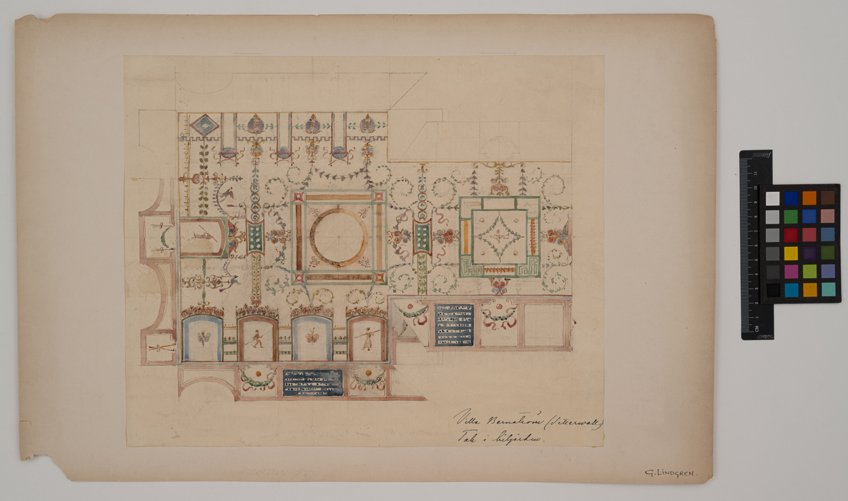 Inredning, biljardrum
villa Bernström, Saltsjöbaden