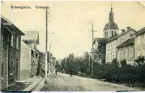 Vykort föreställande södra av Brahegatan i Gränna.