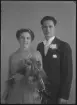 Brudpar. Sigurd Olsson. Ur Gustaf Åhmans samling.