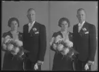 Brudpar. Herman Karlsson. Ur Gustaf Åhmans samling.
