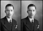 Porträtt. Henry Andersson, Vänsta, Kolbäck.
Ur Gustaf Åhmans samling.
