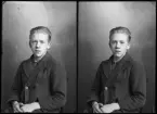 Porträtt. Rudi Boström, Mölntorp, Kolbäck.
Ur Gustaf Åhmans samling.