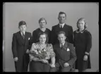 Grupporträtt, Algot Eriksson, Jordmarken, Strömsholm.
Ur Gustaf Åhmans samling.