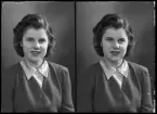 Porträtt. Kerstin Andersson, Vänsta, Kolbäck.
Ur Gustaf Åhmans samling.