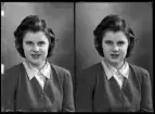Porträtt. Kerstin Andersson, Vänsta, Kolbäck.
Ur Gustaf Åhmans samling.