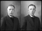 Porträtt. Ernst Johansson, Årby, Kolbäck.
Ur Gustaf Åhmans samling.