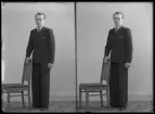Porträtt. Erik Sandberg, Vänsta, Kolbäck.
Ur Gustaf Åhmans samling.