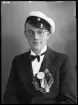 Mansporträtt. Studentfoto, Bertil Gråberg, Kolbäck.
Ur Gustaf Åhmans samling.