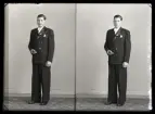 Porträtt, Bengt Visell, Sörstafors.
Ur Gustaf Åhmans samling.
