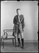 Pojkporträtt, scout. Åke Larsson, Kolbäck. Ur Gustaf Åhmans samling.