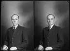 Porträtt. Evald Häggblad, Mölntorp.
Ur Gustaf Åhmans samling.