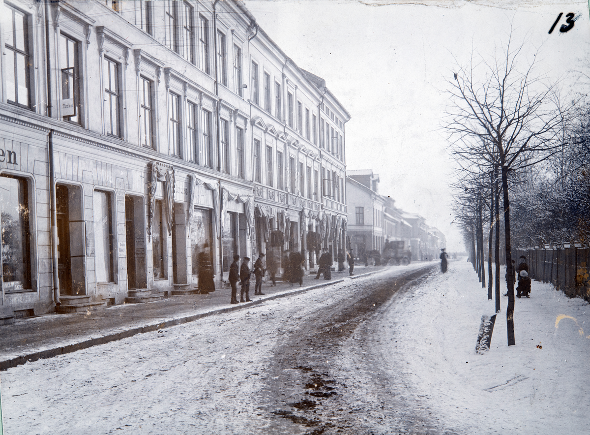 hamar, Strandgata 53- 51, gateparti vinter,