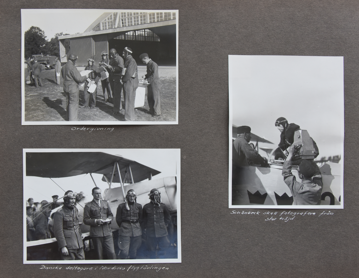 Fotoalbum, Nils Olof Sefeldt, född Svensson.

Fotolbum och 1 löst albumblad från Olle Svenssons utbildning och tjänst i svenska flygvapnet, 1934-1936. Därtill en del privata bilder.

Totalt 200 bilder.