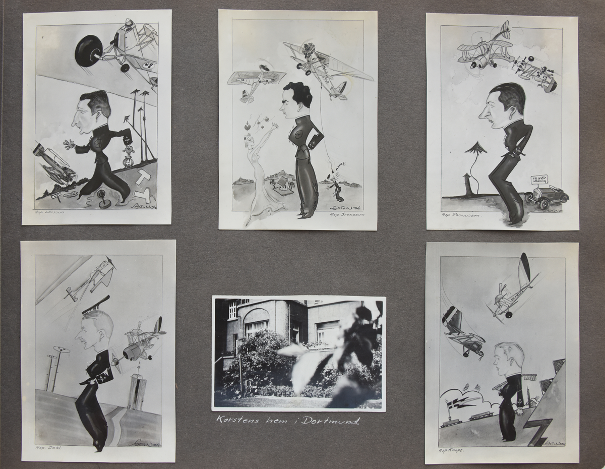 Fotoalbum, Nils Olof Sefeldt, född Svensson.

Fotolbum och 1 löst albumblad från Olle Svenssons utbildning och tjänst i svenska flygvapnet, 1934-1936. Därtill en del privata bilder.

Totalt 200 bilder.