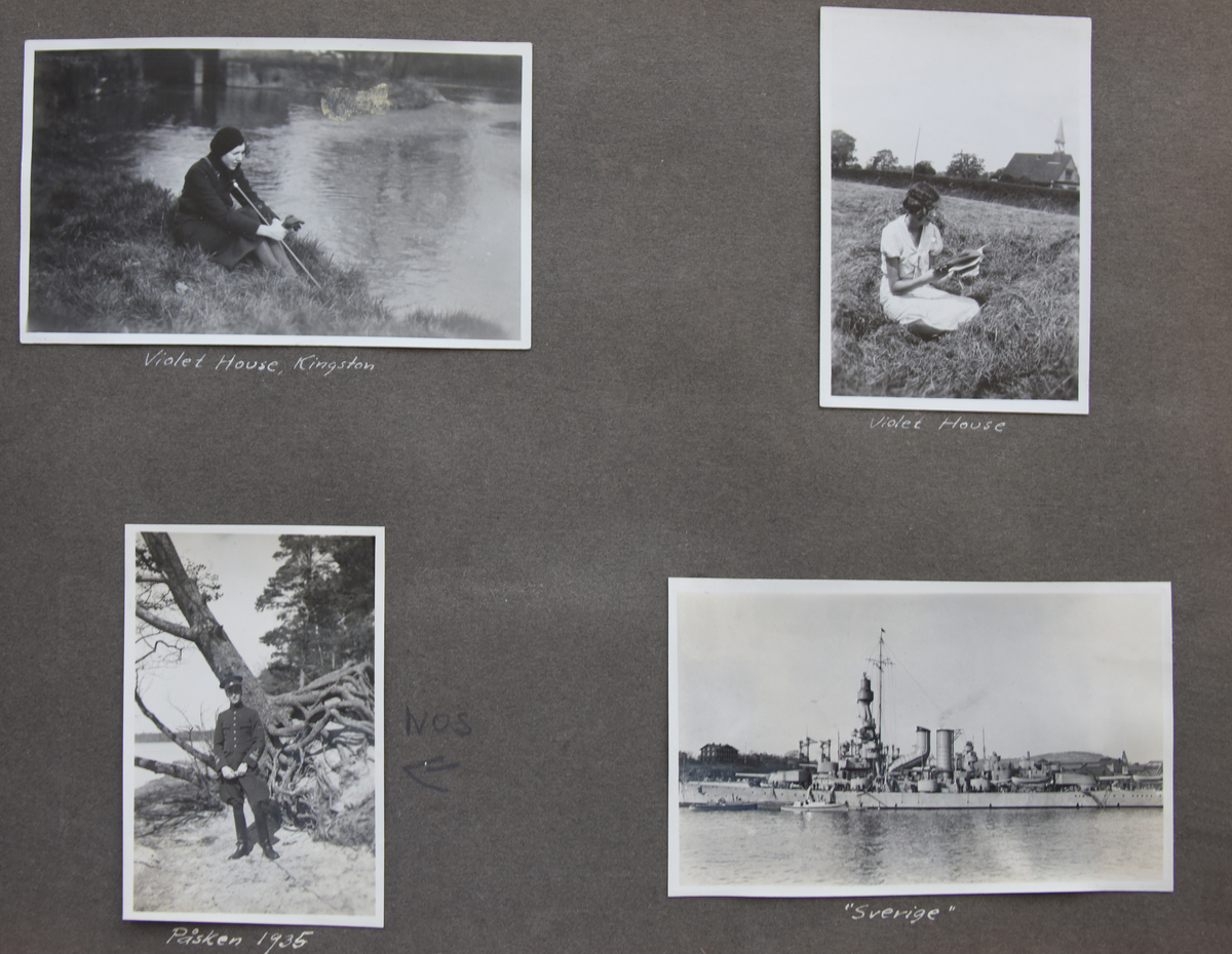 Fotoalbum, Nils Olof Sefeldt, född Svensson.

Fotolbum och 1 löst albumblad från Olle Svenssons utbildning och tjänst i svenska flygvapnet, 1934-1936. Därtill en del privata bilder.

Totalt 200 bilder.