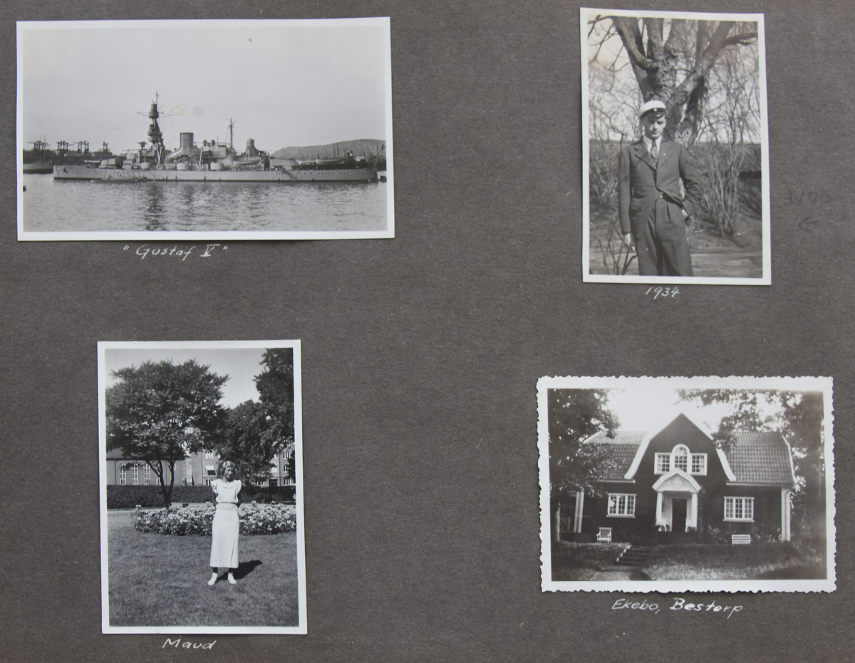 Fotoalbum, Nils Olof Sefeldt, född Svensson.

Fotolbum och 1 löst albumblad från Olle Svenssons utbildning och tjänst i svenska flygvapnet, 1934-1936. Därtill en del privata bilder.

Totalt 200 bilder.