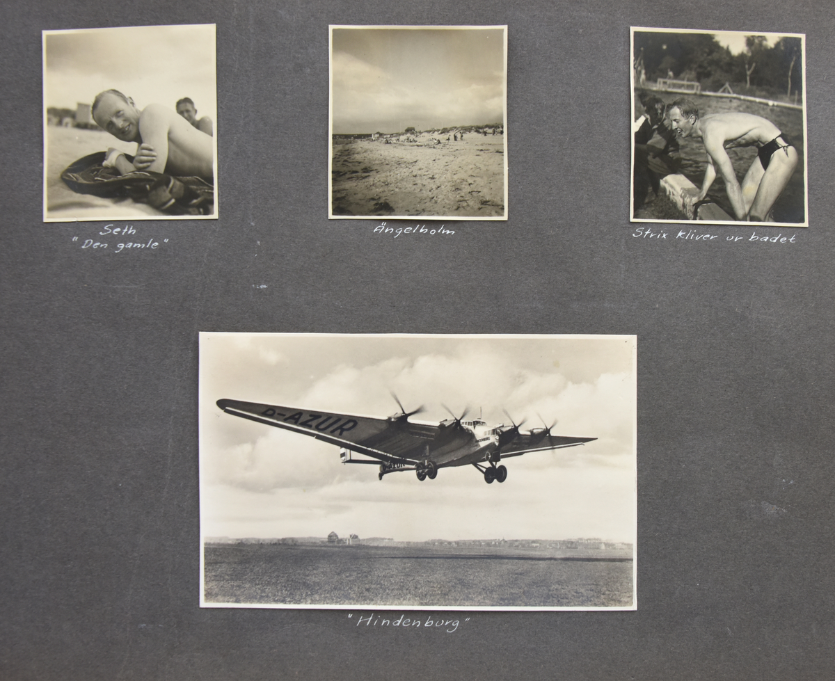 Fotoalbum, Nils Olof Sefeldt, född Svensson.

Fotolbum och 1 löst albumblad från Olle Svenssons utbildning och tjänst i svenska flygvapnet, 1934-1936. Därtill en del privata bilder.

Totalt 200 bilder.