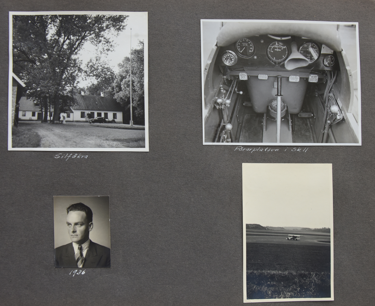 Fotoalbum, Nils Olof Sefeldt, född Svensson.

Fotolbum och 1 löst albumblad från Olle Svenssons utbildning och tjänst i svenska flygvapnet, 1934-1936. Därtill en del privata bilder.

Totalt 200 bilder.