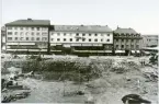 Västerås, Centrum, kv. Martin nu kv. Mats.
Rivningstomt efter Bomanska gården, 1966.