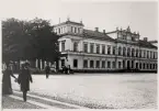 Polisstationen i Växjö cirka 1914, i nuvarande stadshotellets nordöstra hörn.