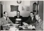 Statspolisens expedition, Växjö 1953. 
Bertil Strömberg, Erik Fransson, Carl Ingelskog och Bengt Skoog.