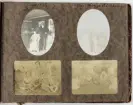 Sida ur fotoalbum som har tillhört Elin Andersson (gift Tidstrand). 1920-talet