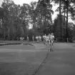 SM i gång på Värendsvallen, 1943. 
25kmloppet inne på Värendsvallen.