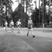 SM i gång på Värendsvallen, 1943.
10 km gång, juniorer.