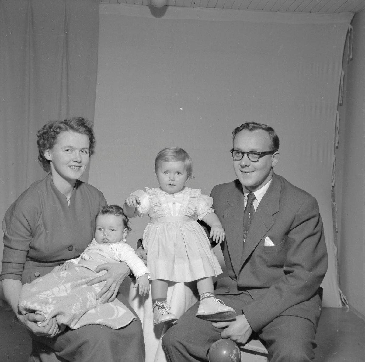 Samuel Mathiassen med familie