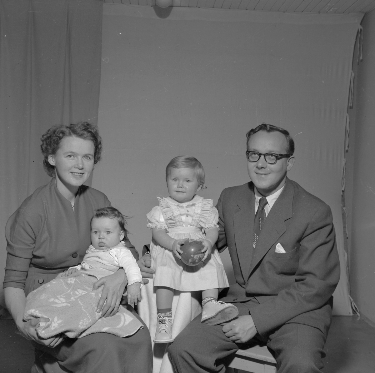 Samuel Mathiassen med familie