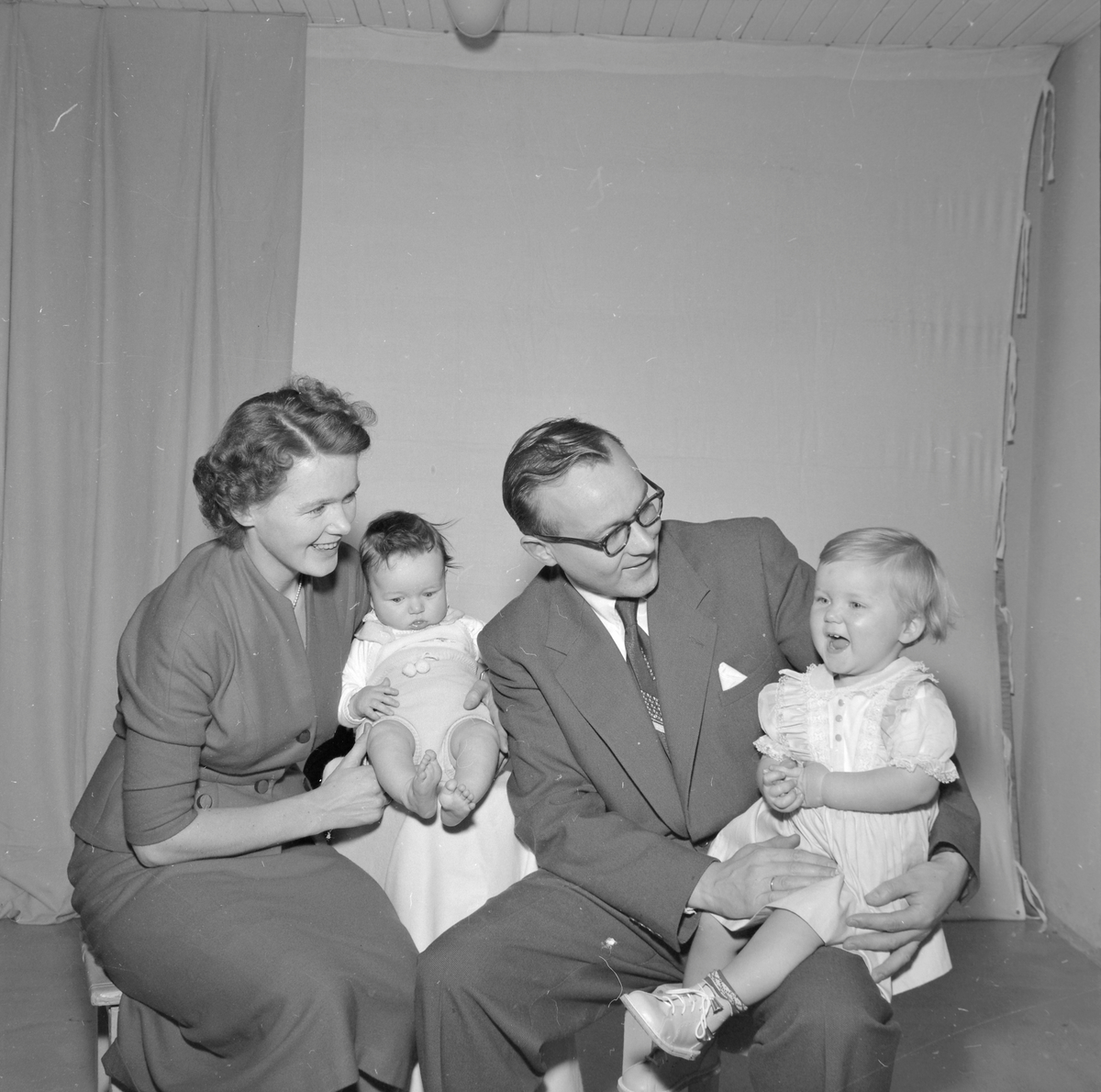 Samuel Mathiassen med familie