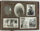 Sida ur fotoalbum som har tillhört Elin Andersson (gift Tidstrand). 1920-talet