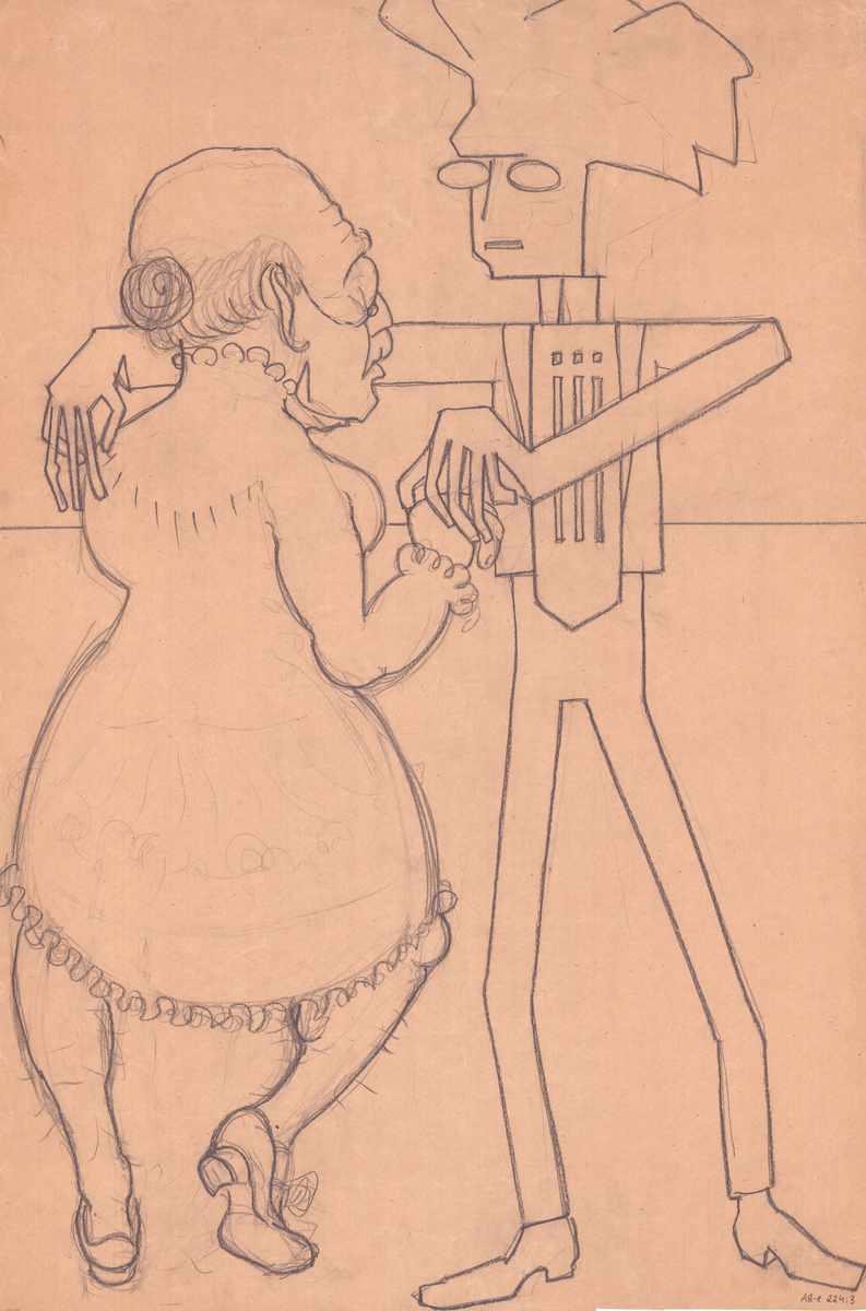 Karikatyrteckningar.