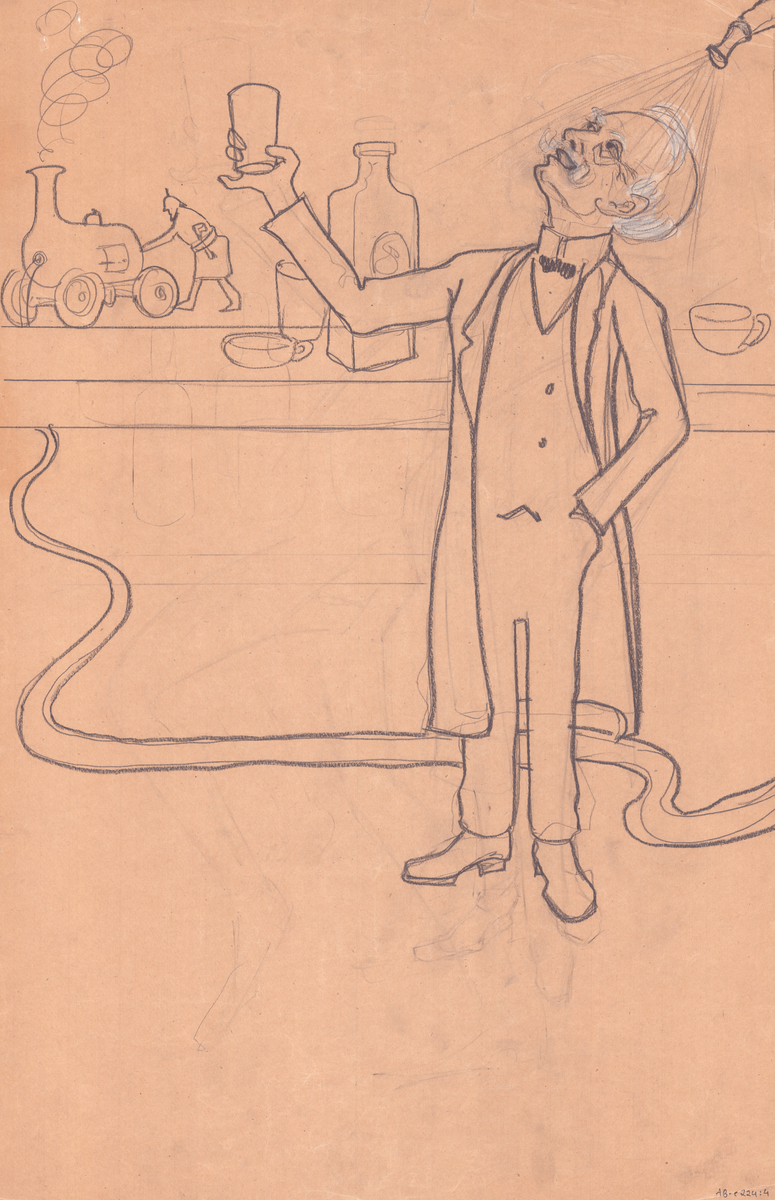 Karikatyrteckningar.