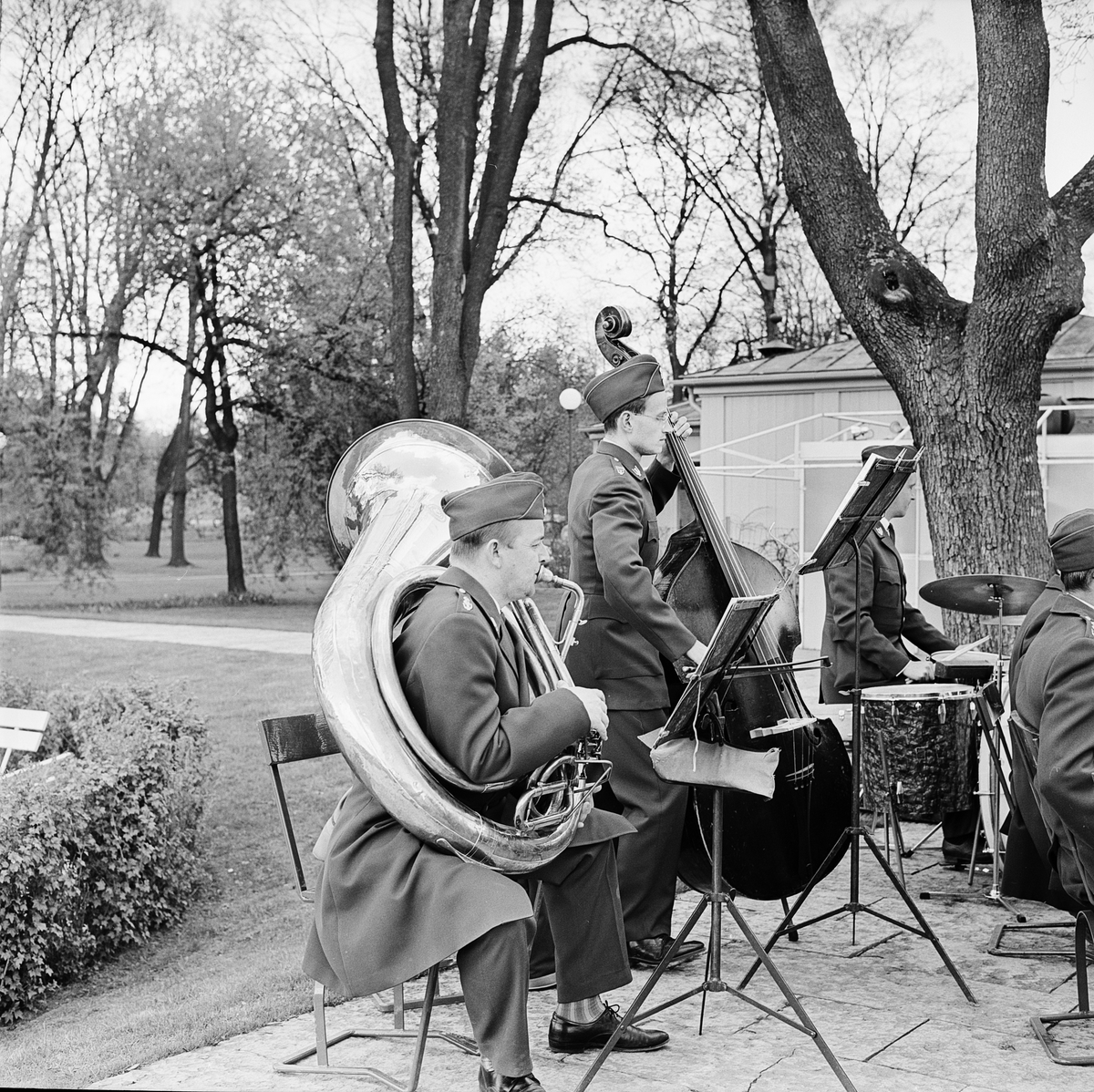 Militärmusikkåren vid Flustret, Uppsala 1965