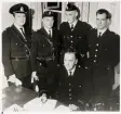 Sista passet i gamla polishuset, Växjö 1963.
Jussi Johansson, Ove Magnusson, Bengt Lindahl, Bertil Lundberg och Rutger Petersson.