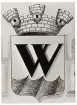 Växjö stads vapen, dock ej inregistrerat hos statsheraldikern.
W:et användes länge på polisknappar och polisbricka.