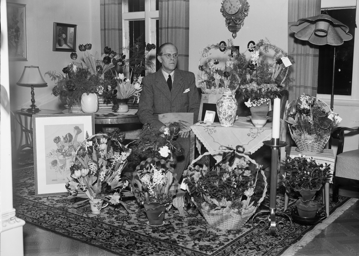 Herr Engstrand, 50 år , Tuna, Tuna socken, Uppland 1952
