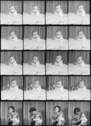 Ethel Andersson med sitt lilla barn, från Marma, Alunda sock